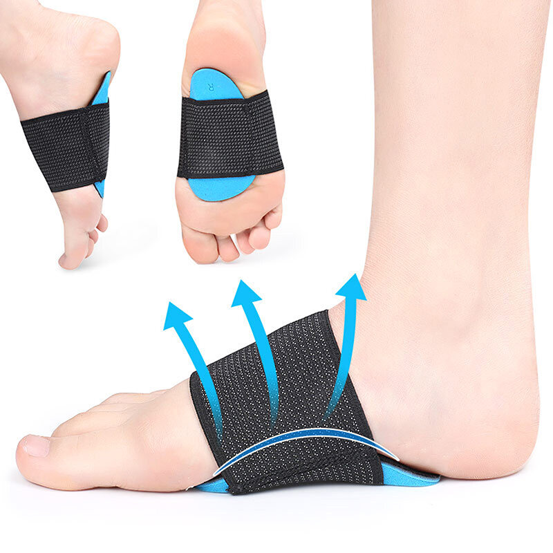 Foot Relief Cushions for Plantar Fasciitis Thicken Fallen Arches 2 Pairs Compression Fasciitis Cushioned Arch Support Sleeves Heel Spurs Achy Feet Problems for Men and Women 