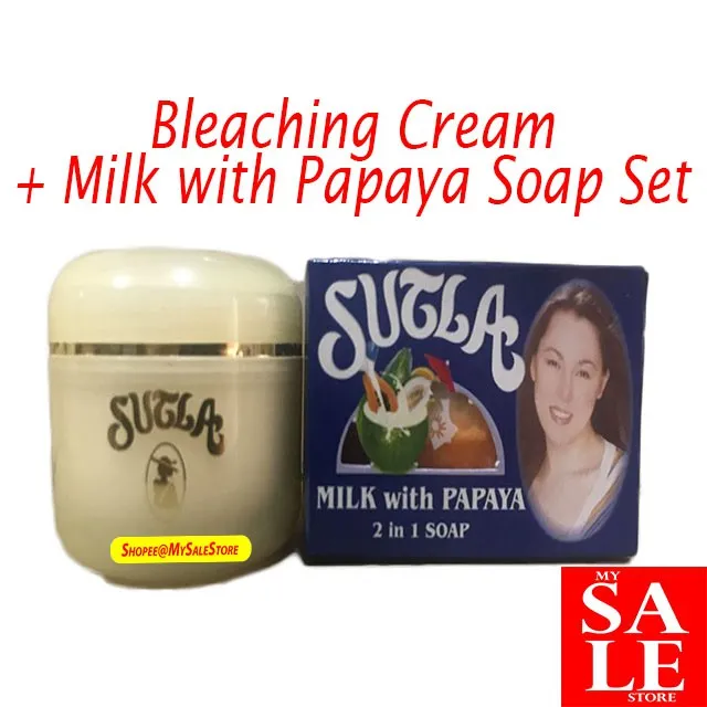 Sutla Face and Body Bleaching Cream + Milk with Papaya Soap Lazada PH