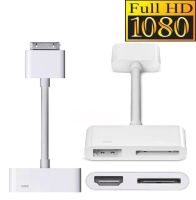 【♘COD Free Cas♘】 fangyili ขั้วต่อแท่น1080P กับสายเคเบิลอะแด็ปเตอร์ทีวี Hdmi Hdtv สำหรับ Ipod Apple Ipad 2 3 Iphone 4 4S