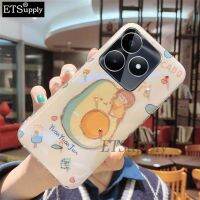 เคสมือถือสำหรับ Realme C51ฝาหลังอ่อนนุ่มซิลิโคนสีฟ้าอ่อนน่ารักฝาหลังกันตกเคส Realme C51