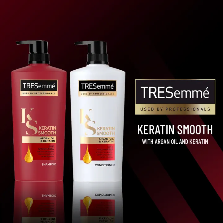 Tresemmé Anti Frizz Shampoo And Hair Conditioner Keratin Smooth For Dry