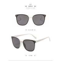 New Fashion Sun Glasses Square Frame Printing Rice Nail Glasses Korean Style Fashion Style Sunglasses 5203