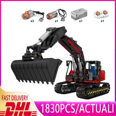 Mould King 13112 High-Tech Controlled Excavator Building Blocks City Construction Truck Brick Toys Car For Kids Christmas Gift