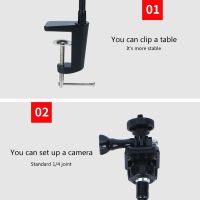 Camera Bracket with Enhanced Desk Jaw Clamp Flexible Gooseneck Stand for Webcam Brio 4K C925e C922x C922 C930e C930 C920