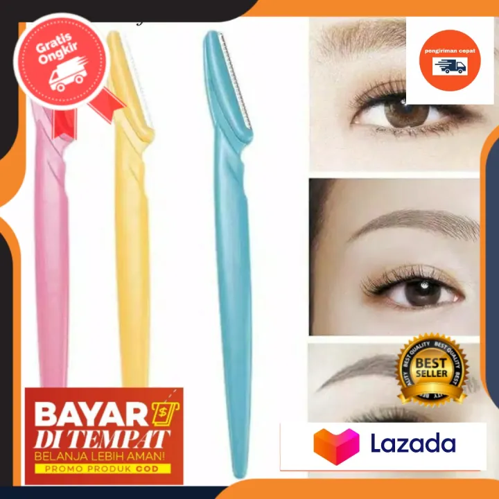 Jual Alat Pencukur Alis Eyebrow Razor Pisau Cukur Set Isi 3 Pcs Indonesia Shopee Indonesia