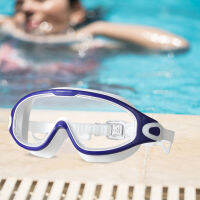 Big Frame Swimming Goggles s with Earplugs Swim Glasses Men Women Professional HD Anti-fog Goggles Silicone Eyewear