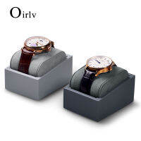 Oirlv New Light Luxury Fashion PU Leather Single Pillow Watch Stand Support Watch Placement Table Display Props