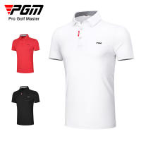 PGM Summer Men Golf T Shirts Quick-Dry Breathable Short Sleeve Tops Outdoor Sports Sweat Absorbent Golf Wear Casual M-XXL