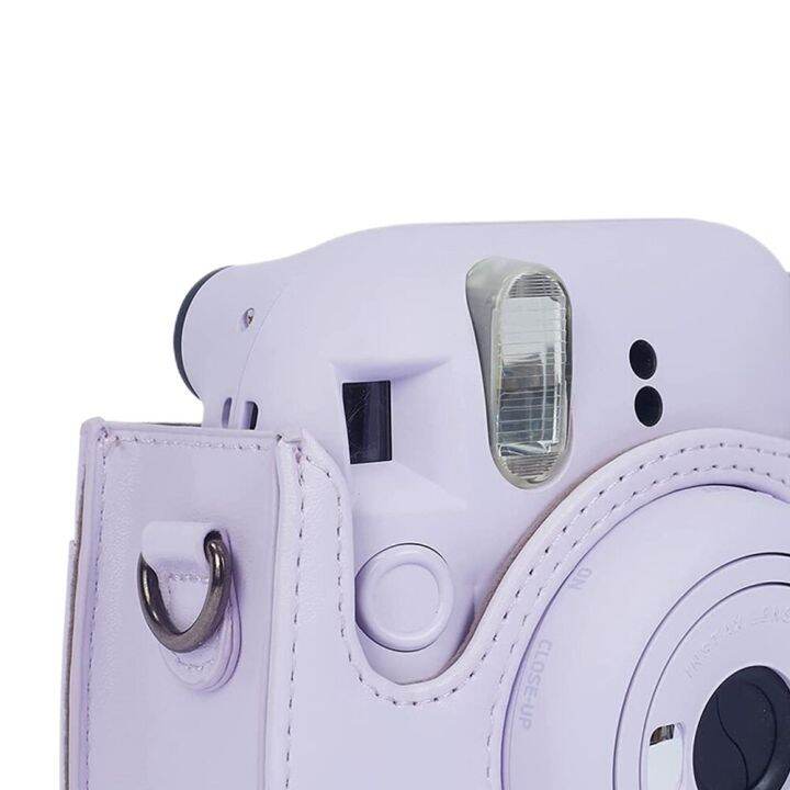 กระเป๋าเคสใส่กล้องหนัง-pu-สำหรับ-fujifilm-instax-mini-12-11-9-8กล้องย้อนยุคฝาครอบป้องกันกระเป๋ากันรอย