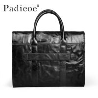 Handbag Mens Bag Braided Briefcase Bag Shoulder Bag Mens Large Capacity Horizontal Youth Lawyer Briefcase Men