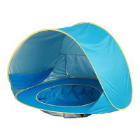 Baby Beach Tent With Pool Portable Foldable Sunshelter Waterproof Indoor Outdoor Camping Sunshade Beach Tent For Children Kids