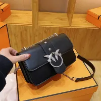 【CW】 2023 New Fashion Handbag for Leather Metal Buckle Shoulder Messenger Totes Shopping Handle Bolsa