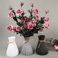 Modern Flower Vase Anti-Ceramic European Plastic Vases Ornaments Basket Flower Room Decorations Home Unbreakable Arrangement