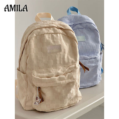 กระเป๋าเป้สะพายหลังน่ารักสำหรับนักเรียนมัธยมต้นสดใสขนาดเล็กผู้หญิงญี่ปุ่น AMILA ฉบับภาษาเกาหลีกระเป๋าเป้นักเรียนมัธยมปลาย