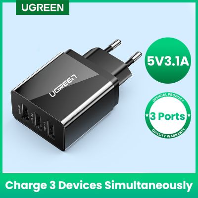 Ugreast เครื่องชาร์จ USB สำหรับ Xs X 8 7ที่ชาร์จโทรศัพท์อย่างรวดเร็วสำหรับที่ชาร์จโทรศัพท์มือถือปลั๊ักแปลงไฟสำหรับใช้ในยุโรปเครื่องชาร์จติดผนัง