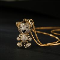 【DT】hot！ Exquisite and Tiger Necklace Fashion Personality Movable Limbs Pendant Clavicle Chain