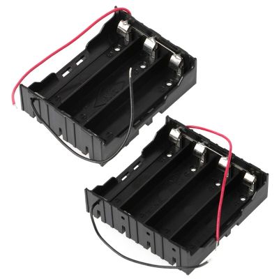 ALITER 3.7V Parallel 3x 4x 18650 Batteries Holder Box Storage Case Container With Wire