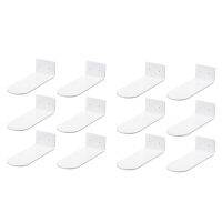 12 Pack Floating Shoe Shelves,White Acrylic Wall Mounted Shoe Display Shelves,for Display Collectible Shoe&amp;Sneaker