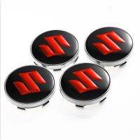 Style JC 4pcs 60mm Red Wheel Center Hub Caps Cover Emblems For SUZUKI Emblem Decal Caps yang hui