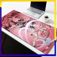 Kawaii Mousepad เกมพีซี Madoka Magica Mat Gamer แป้นพิมพ์ขนาดใหญ่ Desktop อุปกรณ์เสริมสำหรับแล็ปท็อป แผ่นรองเมาส์ Xxl