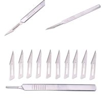 【YF】 Metal Scalpel Blades  11 Non-slip Cutter Carving Craft Knives for Mobile Phone Laptop PCB Repair Hand Tools