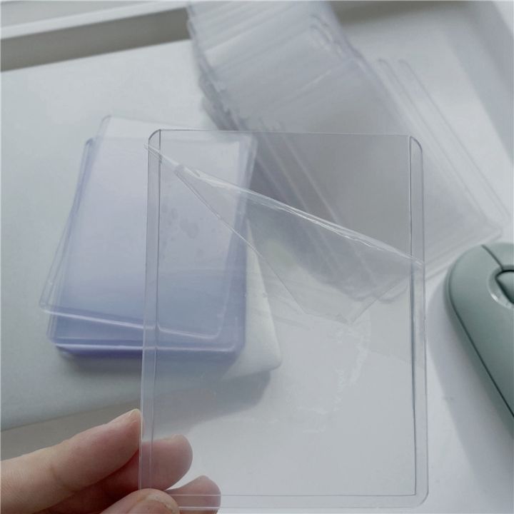 100pcs-double-sided-film-coated-transparent-protective-cover-idol-star-photo-album-3-inch-hard-card-holder