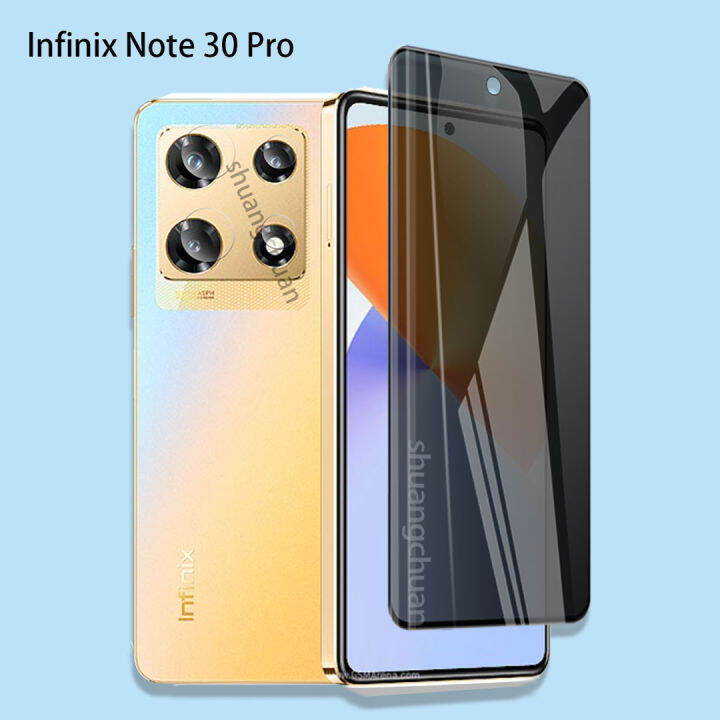 2in1กระจกเทมเปอร์สำหรับ-infinix-note-30-5g-แผ่นหน้าป้องกันความเป็นส่วนตัว-note-30ฟิล์มแก้วแบบโปรกระจกเทมเปอร์-ฟิล์มเลนส์