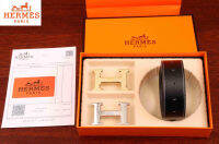 (จำกัด) HOTˉHERMES ปารีสเข็มขัดผู้ชายหรูด้านบน,กระเป๋ากล่องของขวัญคลาสสิกธุรกิจเข็มขัดลำลองแท้2ชิ้นของขวัญที่ดีที่สุด + กล่อง H ฟรี