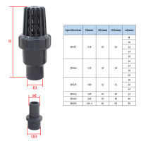 Oemclima เท้าวาล์วพลาสติกพีวีซี75 20 25 32 40 50 63 90มิลลิเมตรบอลตรวจสอบวาล์วกาวแขนสระว่ายน้ำบริโภคกรองปั๊ม