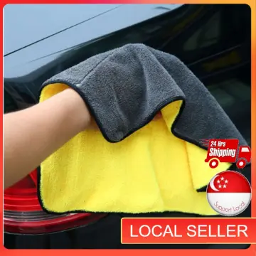 Ready Stock】30x70cm Thick Soft Microfiber Cleaning Towel Car Wash