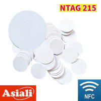 Ntag215 White Coincard NFC Mobile Phone Proximity Coincard Rewriterable Electronic Label Coincard