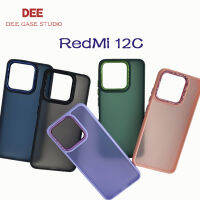 019 เคสหลังด้านกล้องเงา เคส Xiaomi Redmi 12C เสี่ยวหมี่ เรดมี่ 12ซี เคสหลังขุ่น กันกระแทก（สินค้าพร้อมส่งจาก กทม）