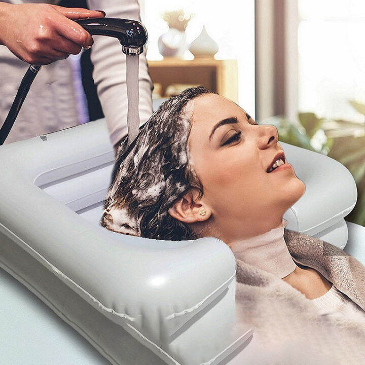 Inflatable Shampoo Basin Tub For The Disabled Portable Hair Washing