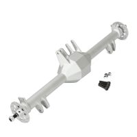 CNC Metal Rear Axle Housing for 1/10 Losi Baja Rey 4WD Desert Off-Road Truck Upgrade Replacement Spare Parts Accessories Silver