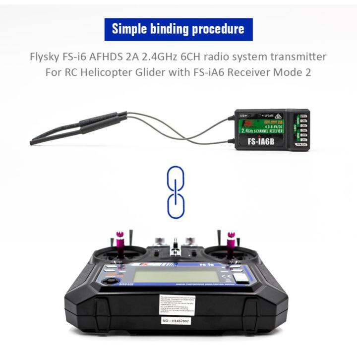 flysky-2-4กิกะเฮิร์ตซ์6ch-วิทยุ-rc-ส่งสัญญาณควบคุมรับสำหรับ-rc-เครื่องร่อน