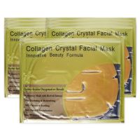 หน้ากากมาร์คหน้าทองคำ (1 แผ่น) Gold Bio-Collagen facial mask /Crystal Collagen Cold Powder Facial Mask