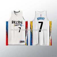 ✲✾△ SY3 2023 Brooklyn Nets Durant White Basketball Jersey Sports Vest Plus Size Unisex Fans Edition YS3