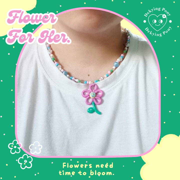 สร้อยดินปั้น-สร้อยดอกไม้-สร้อยคอ-สร้อยลูกปัด-flower-for-her-made-to-order