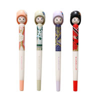 ANDSTAL Kawaii Black Ink Matryona DOLL Gel Pen 4pcslot 0.5mm Gelpen School Supplies For Student Stationery