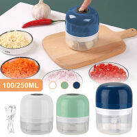 100250ML มินิไฟฟ้ากระเทียม Beater Chopper USB ขิง Masher เครื่องทนทานพริกผัก Crusher ครัวเครื่องมือ