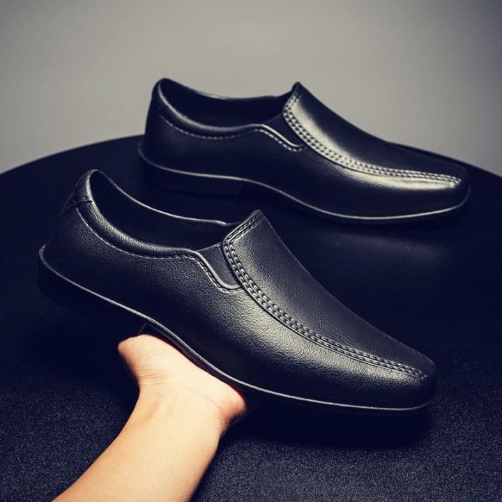 GD5- FORMAL MEN BLACK SHOES HIGH QUALITY RUBBER STYLE FOR MEN'S | Lazada PH