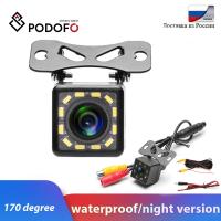 ❂❄ Podofo Car Rear View Camera Universal 12 LED Night Vision Backup Parking Reverse Camera Waterproof 170 Wide Angle HD Color Image