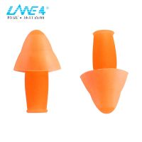 LANE4 Swimming Ear Plugs  Pool and surfing accessories  Waterproof  Ear Protection For Adults &amp; Teenagers # Orange Color