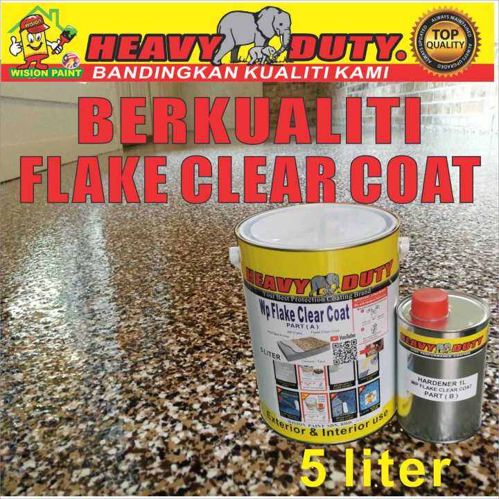 5L / Wp FLAKE CLEAR COAT ( WITH HARDENER ) FOR FLAKE COLOUR EPOXY