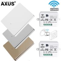 【DT】hot！ AXUS 433Mhz 86 Wall Panel with Relay Receiver Led Lamp