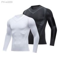 Men Compression Sport Quick Dry T-shirt Long Sleeve Fitness Tight Sportswear Running Riding Gym Top Clothes Sweatshirt Workout