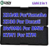 Cnszkey Lishi 2 In 1 ZD24R ZD30 Ktm1for BW9MH ยามาฮ่าดูคาติ BMW รถมอเตอร์ไซค์เคทีเอ็ม Decode Lock อุปกรณ์ช่างกุญแจอุปกรณ์ซ่อมแซม