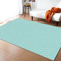 Texture Polka Dot Simple Aqua Cars for Living Room Outdoor Rug Modern Room Decoration Bedroom Furniture Rectangle Mats