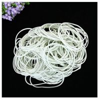 ☈✎ 200Pcs/Bag White 50mm Rubber Band Rubber Elastic Bands Stationery Holder Packing Office Small Accessories