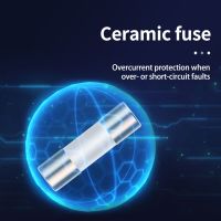 63HA 20pcs/10pcs Ceramic Fuse For Multimeter Instrument 600mA Ceramic British Plug